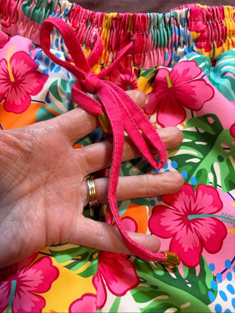 Hawaiian Print Gym Short by Jess Lea Brand. EUC! - Picture 2 of 15